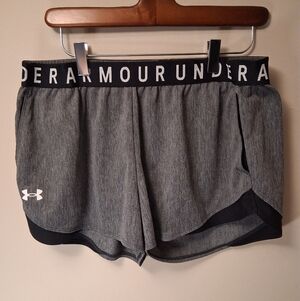 Under Armour Women's Athletic Gray and Black Shorts